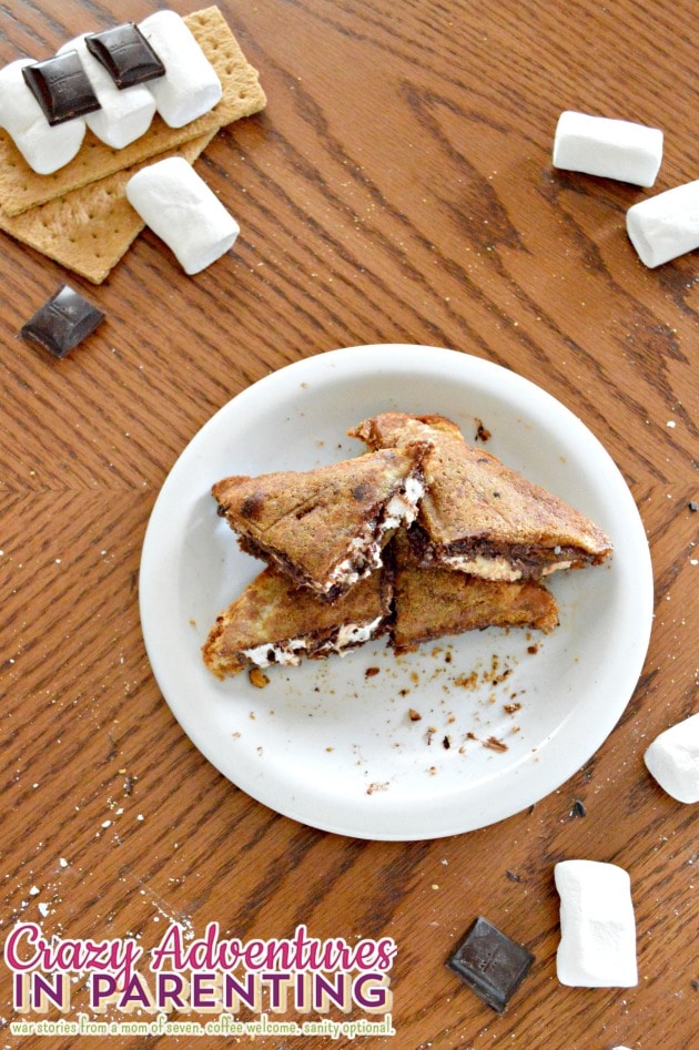 S'mores Stuffed French Toast sliced
