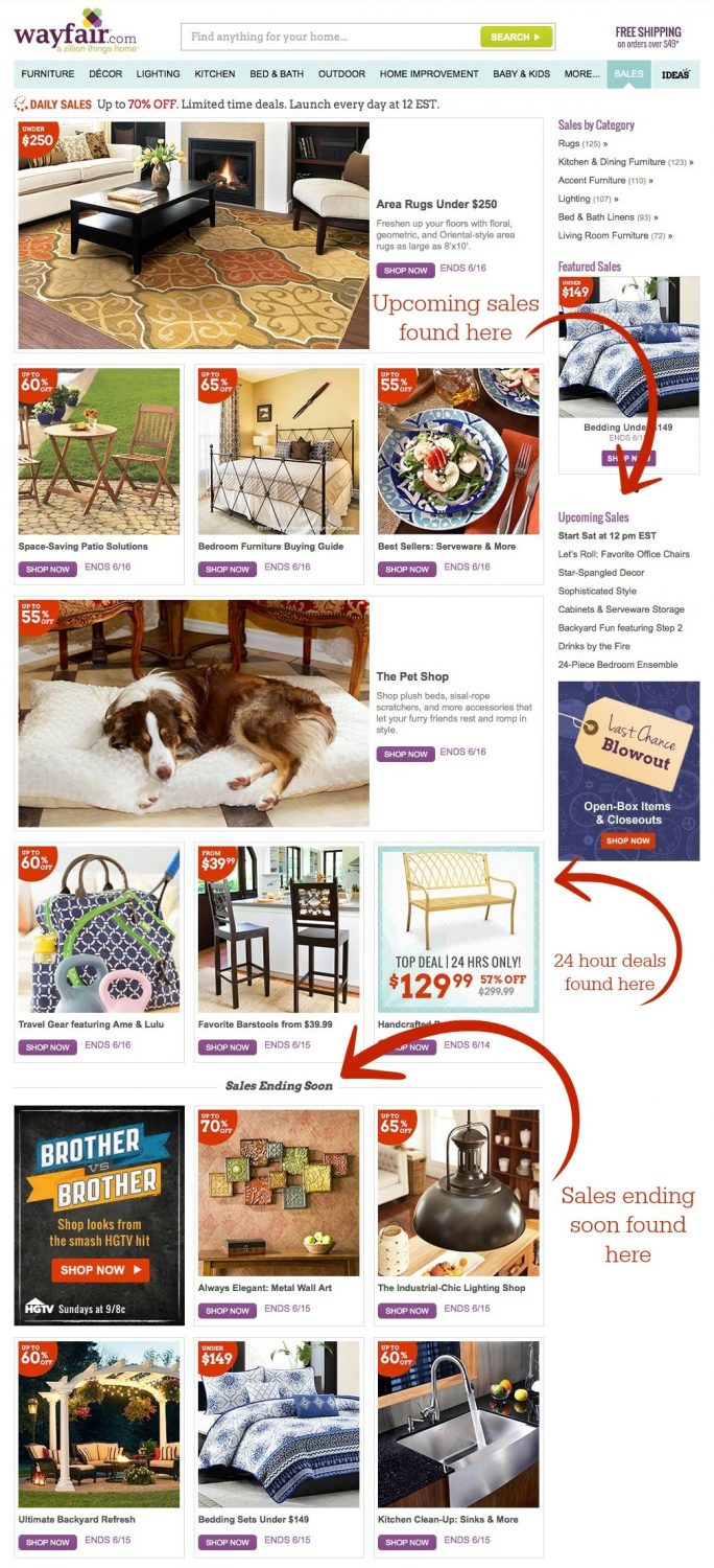 Wayfair Daily Sales Awesomeness