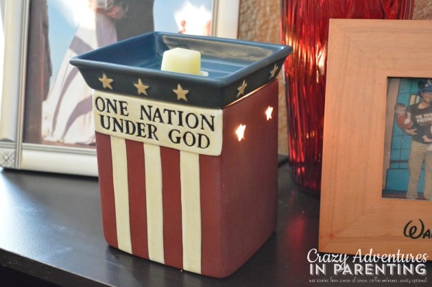 my new wax warmer for july 4th