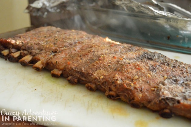 ribs right out of the foil