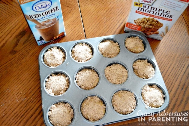 Caramel Macchiato Muffins ready to bake