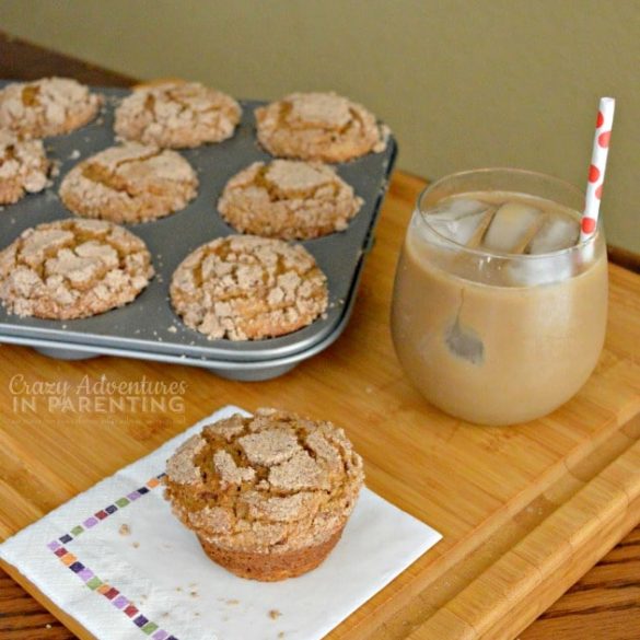 Caramel Macchiato Muffins with Iced Coffee