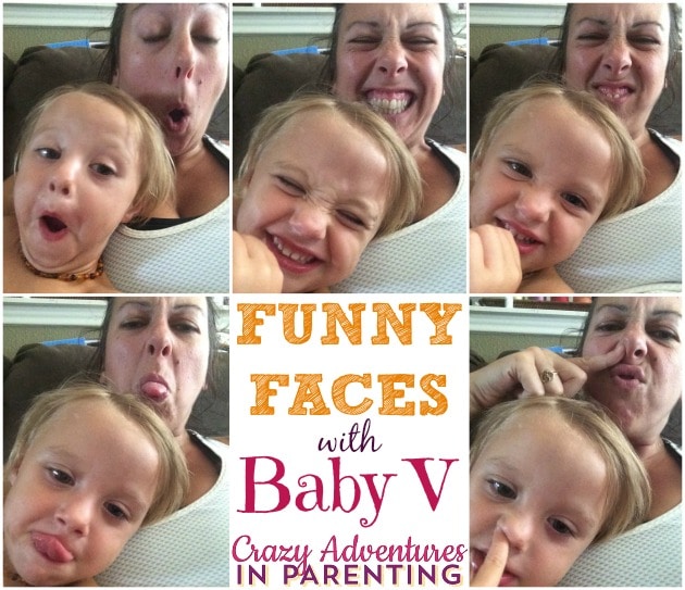 Funny faces with Baby V