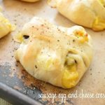 Sausage Egg and Cheese Crescents close-up