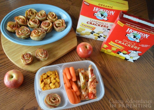 Apple Rose Tarts school snack fun