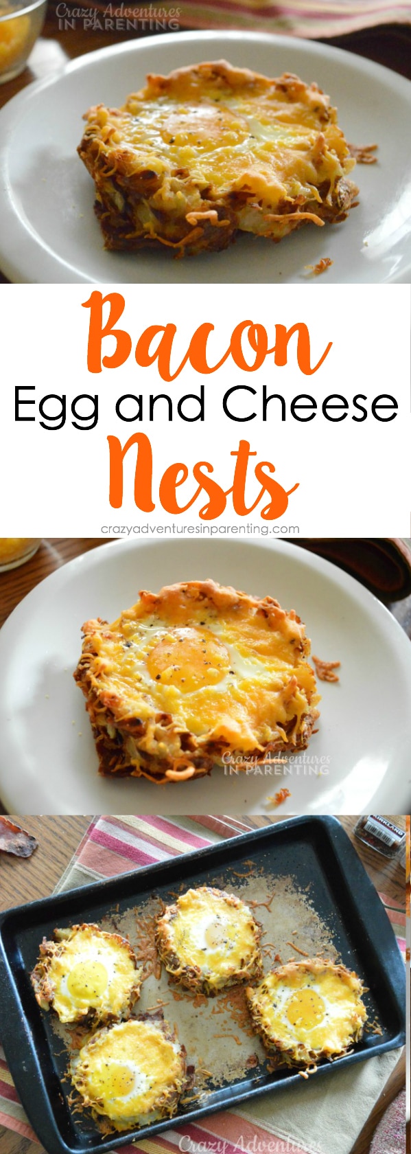 Bacon Egg and Cheese Nests