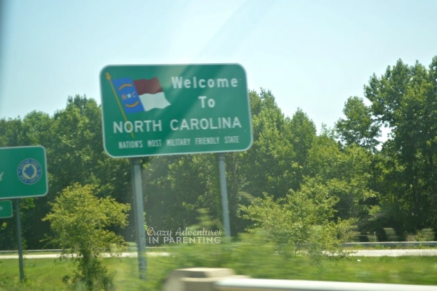 North Carolina state sign