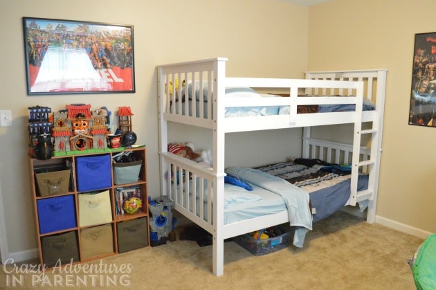 boys bedroom - new bunk bed