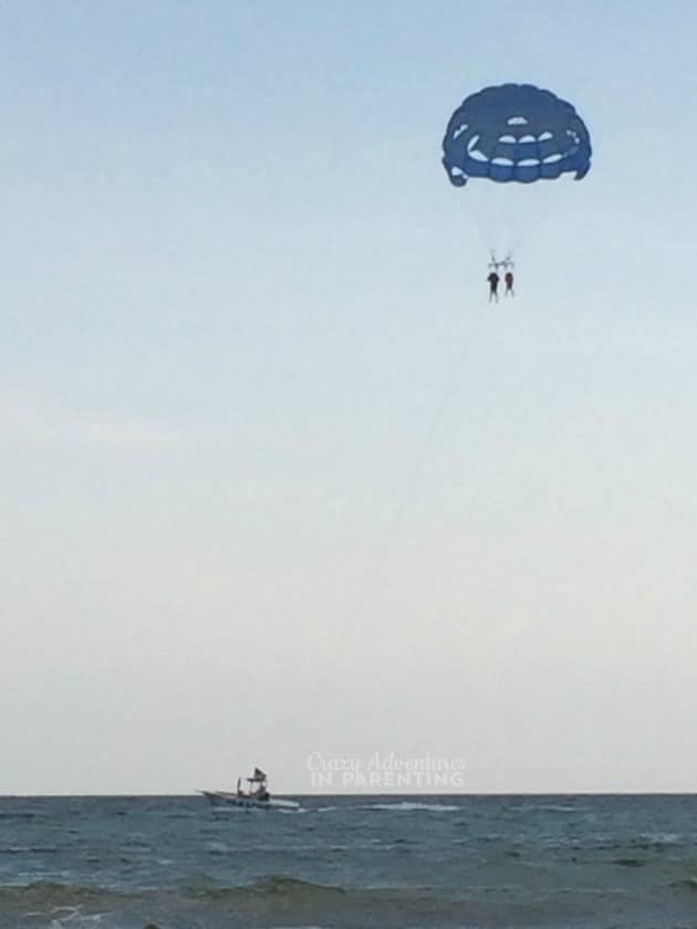 parasailing