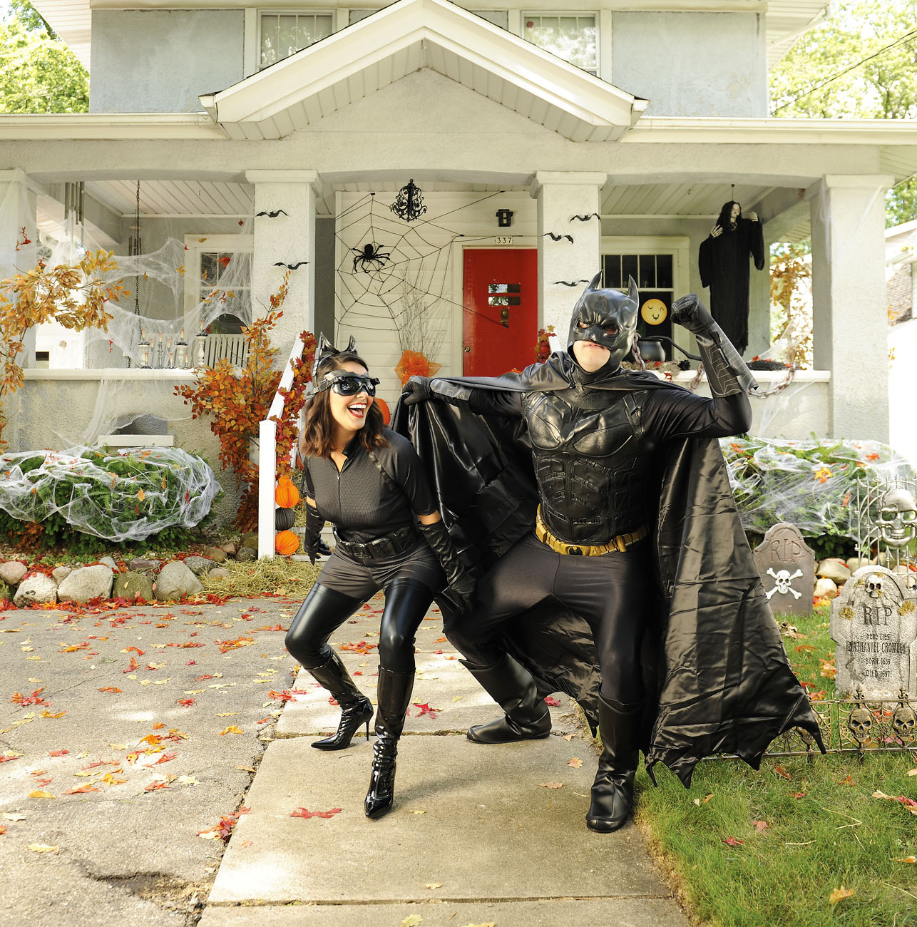 Batman and Batwoman costume