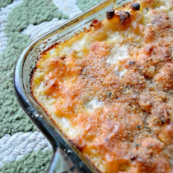 Crispy Baked Bacon Macaroni and Cheese