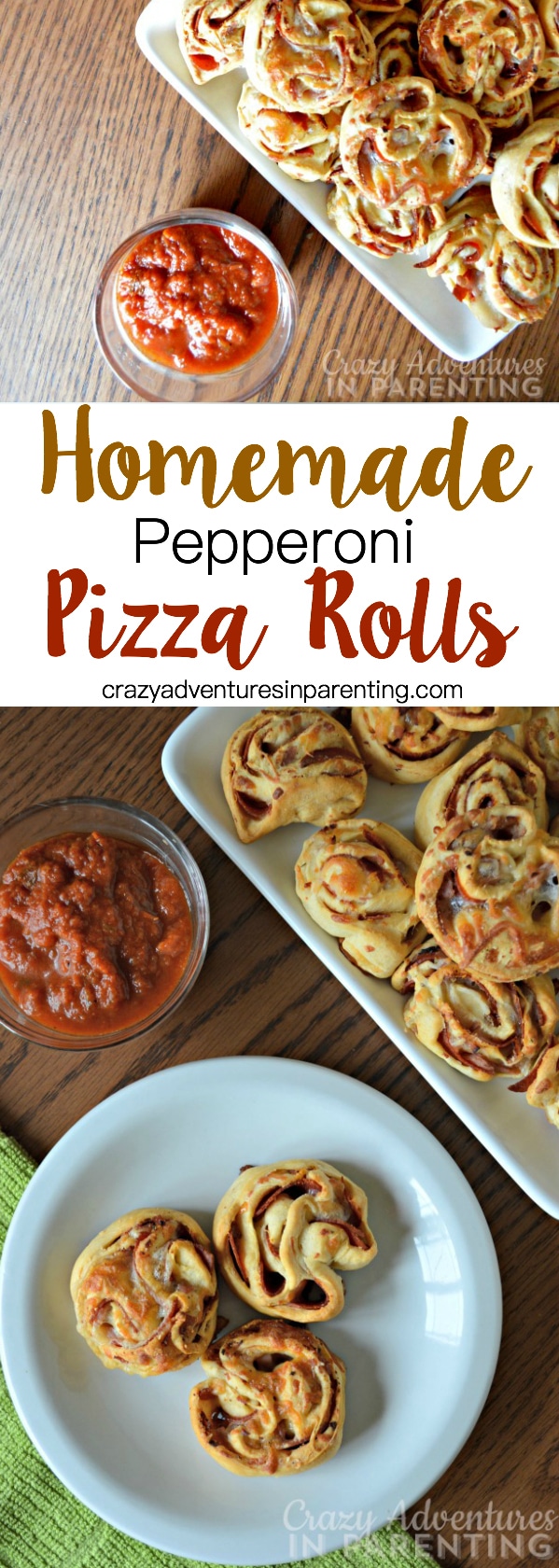 Homemade Pepperoni Pizza Rolls