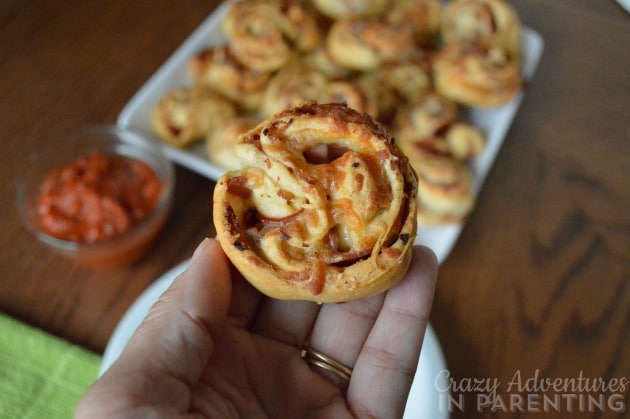 Homemade Pizza Rolls size