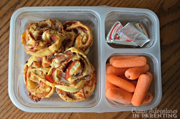 Homemade Pepperoni Pizza Rolls school lunch