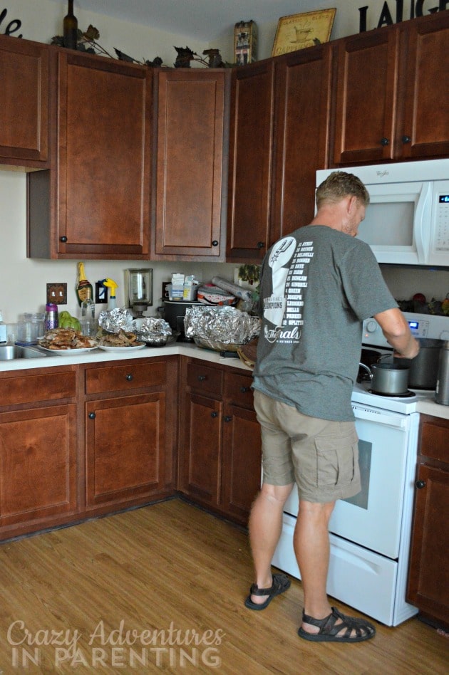 new kitchen dinner mess