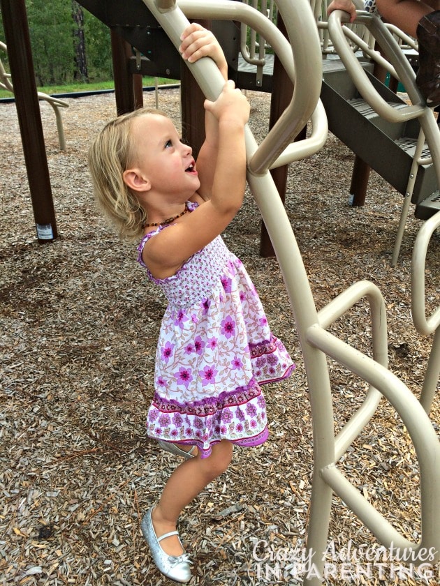 playing at the park