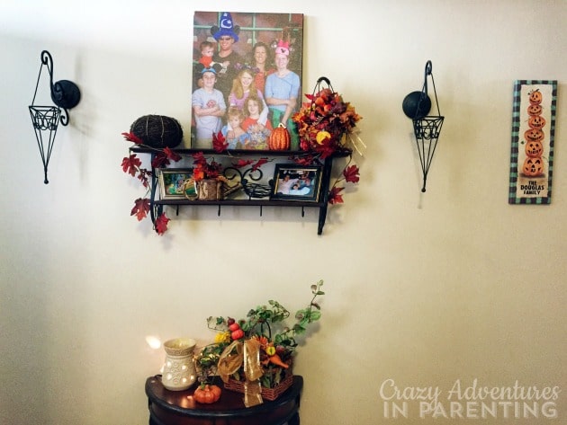 Fall decor entry way