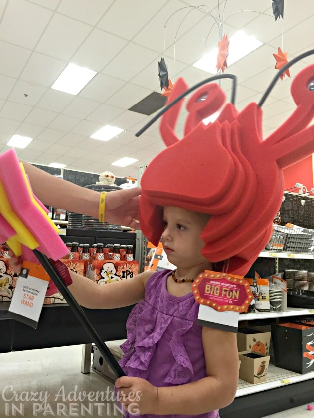 big crazy hat from Target