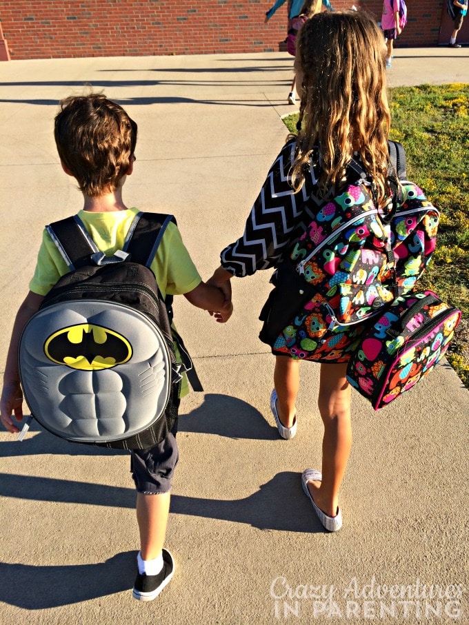 kids going to school