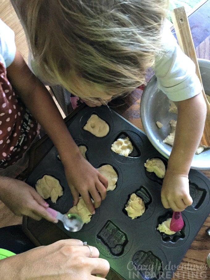 making Halloween cookies