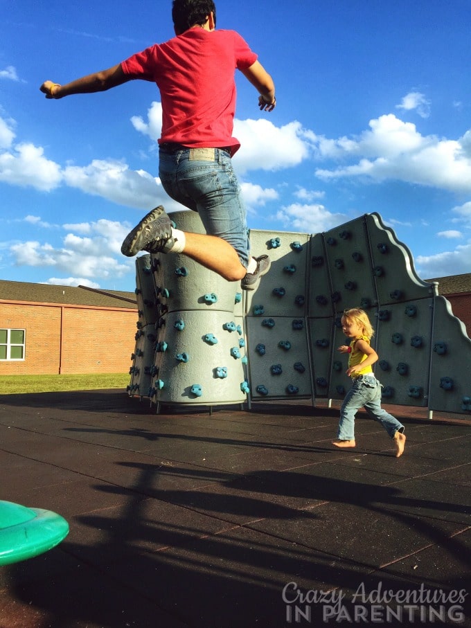 parkour at the park