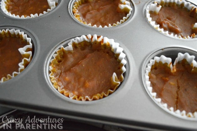 pumpkin pie cupcakes fresh from the oven