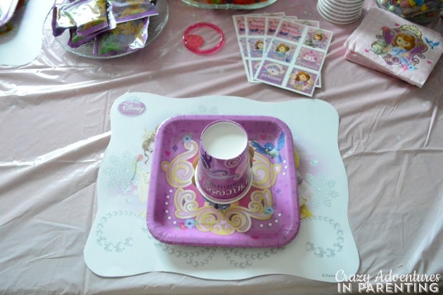 DisneyKids Princess Playdate place setting