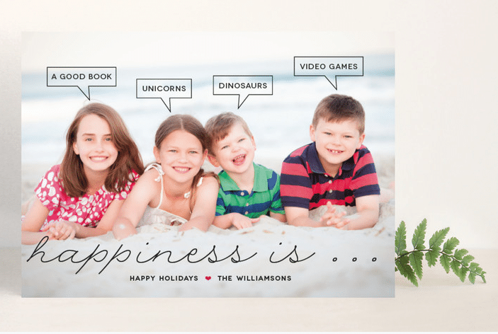 Happiness is... holiday photo cards