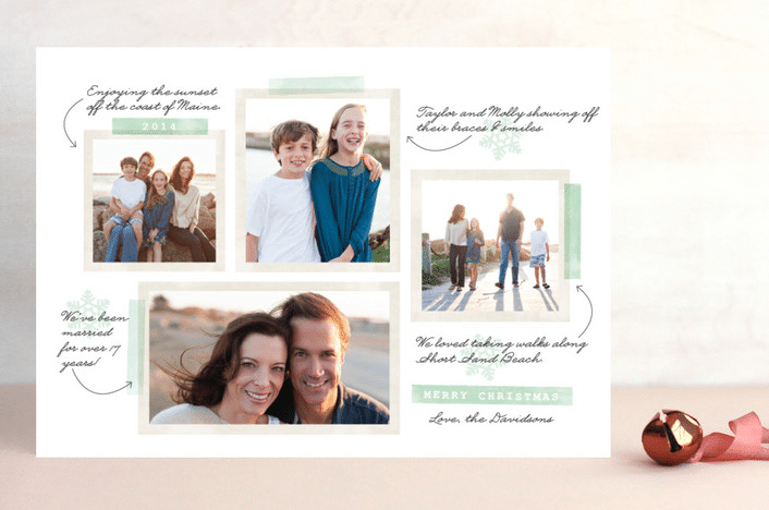 Our Favorite Moments holiday photo cards