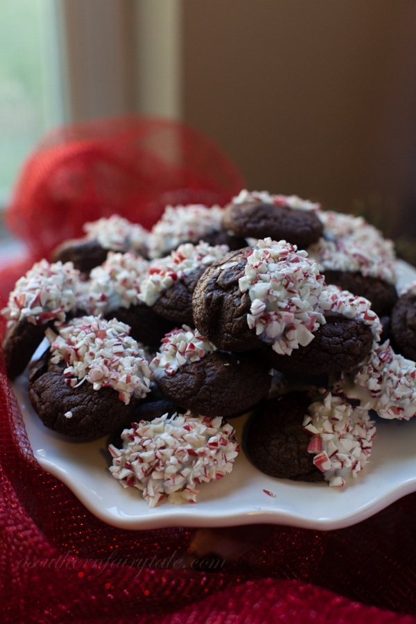 dark chocolate dipped cookies