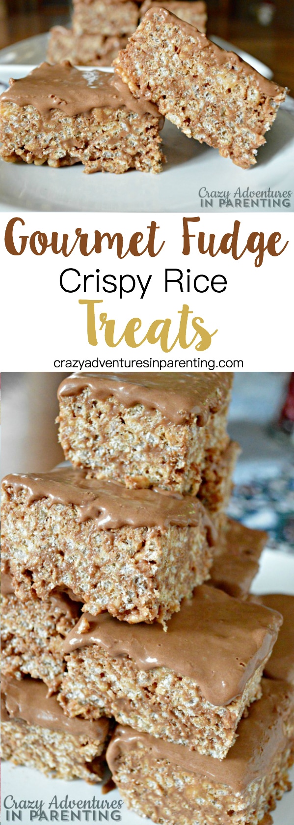 Gourmet Fudge Crispy Rice Treats