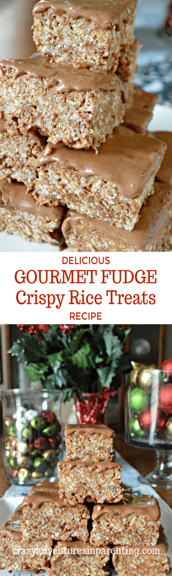 Gourmet Fudge Crispy Rice Treats