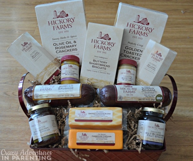 Hickory Farms holiday gift basket