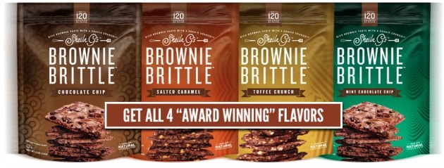 Sheila G's Brownie Brittle flavors