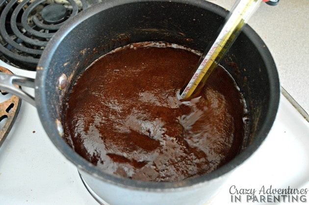 boiling fudge