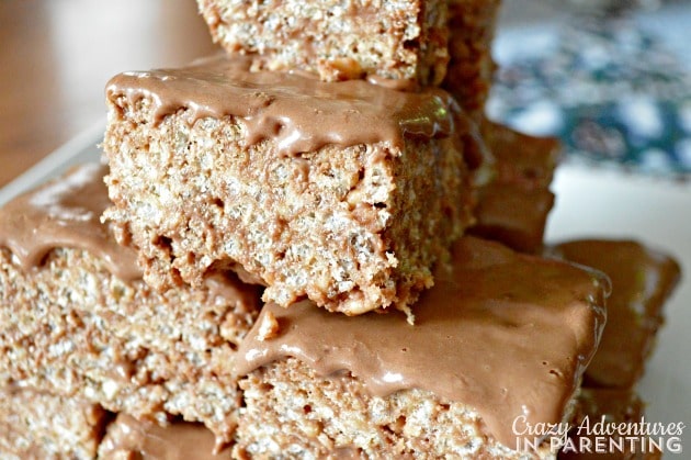 Gourmet fudge crispy rice treats