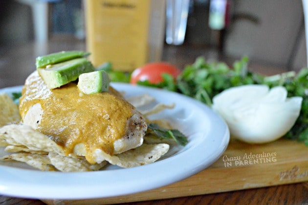 Deconstructed Chicken Tortilla Soup close up