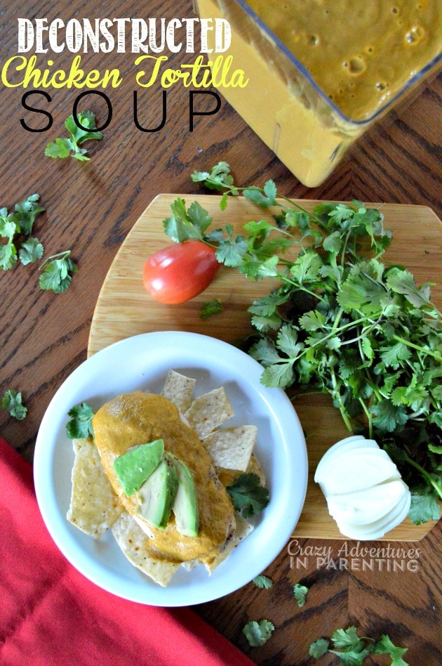 Deconstructed Chicken Tortilla Soup