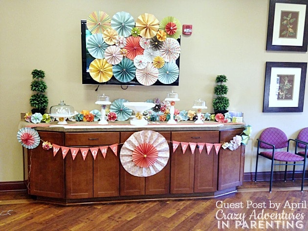 Paper Rosette Wall Decor and Party Decorations