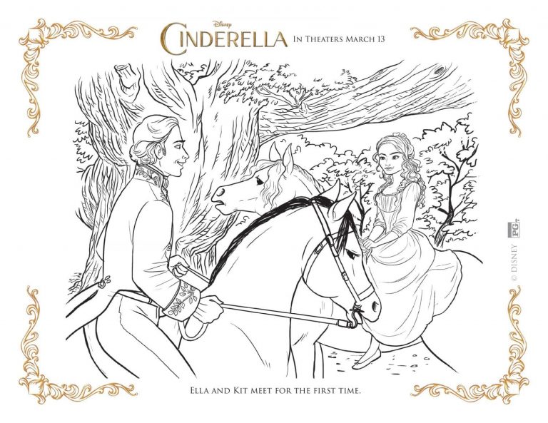 NEW Disney's Cinderella Coloring Pages and Activity Sheets