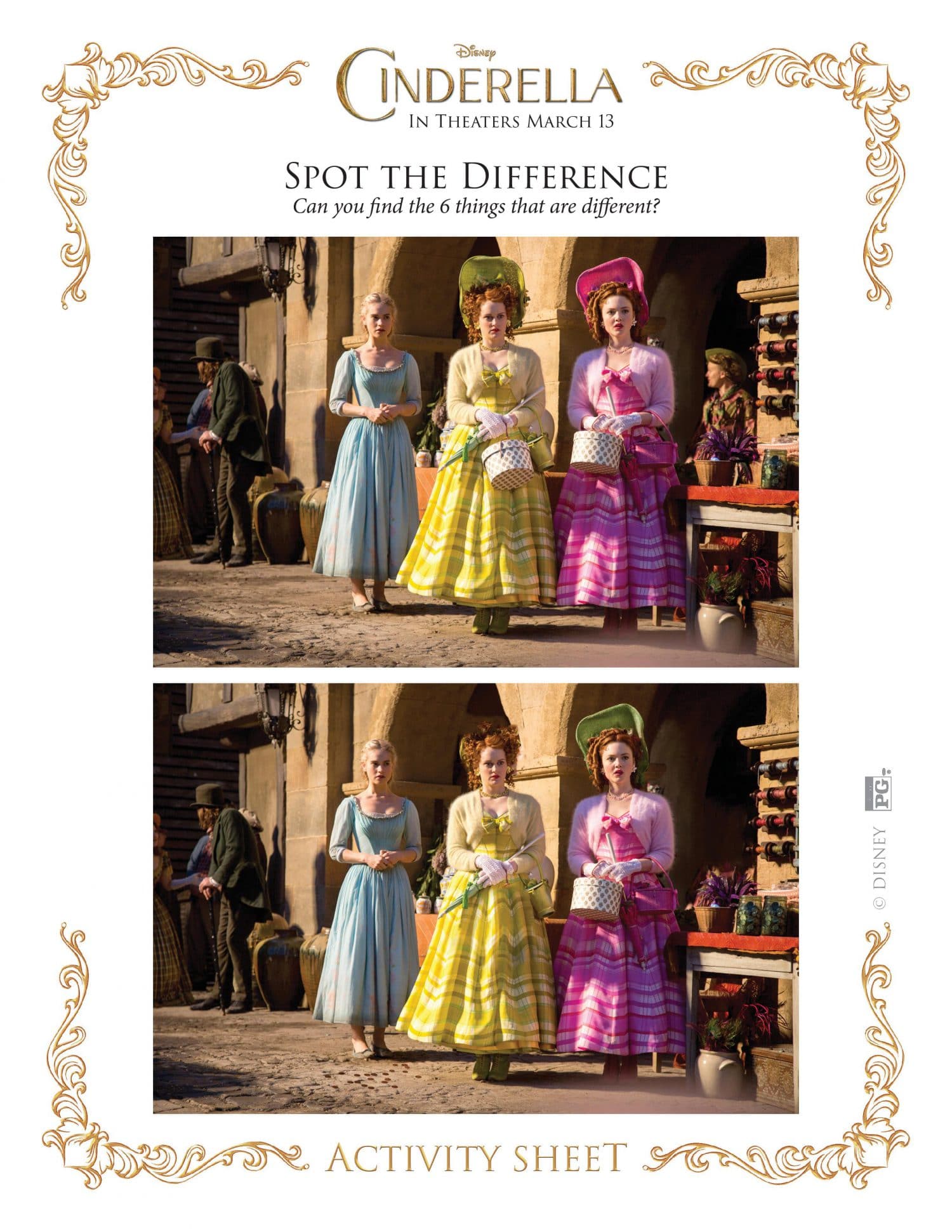 Cinderella spot the difference