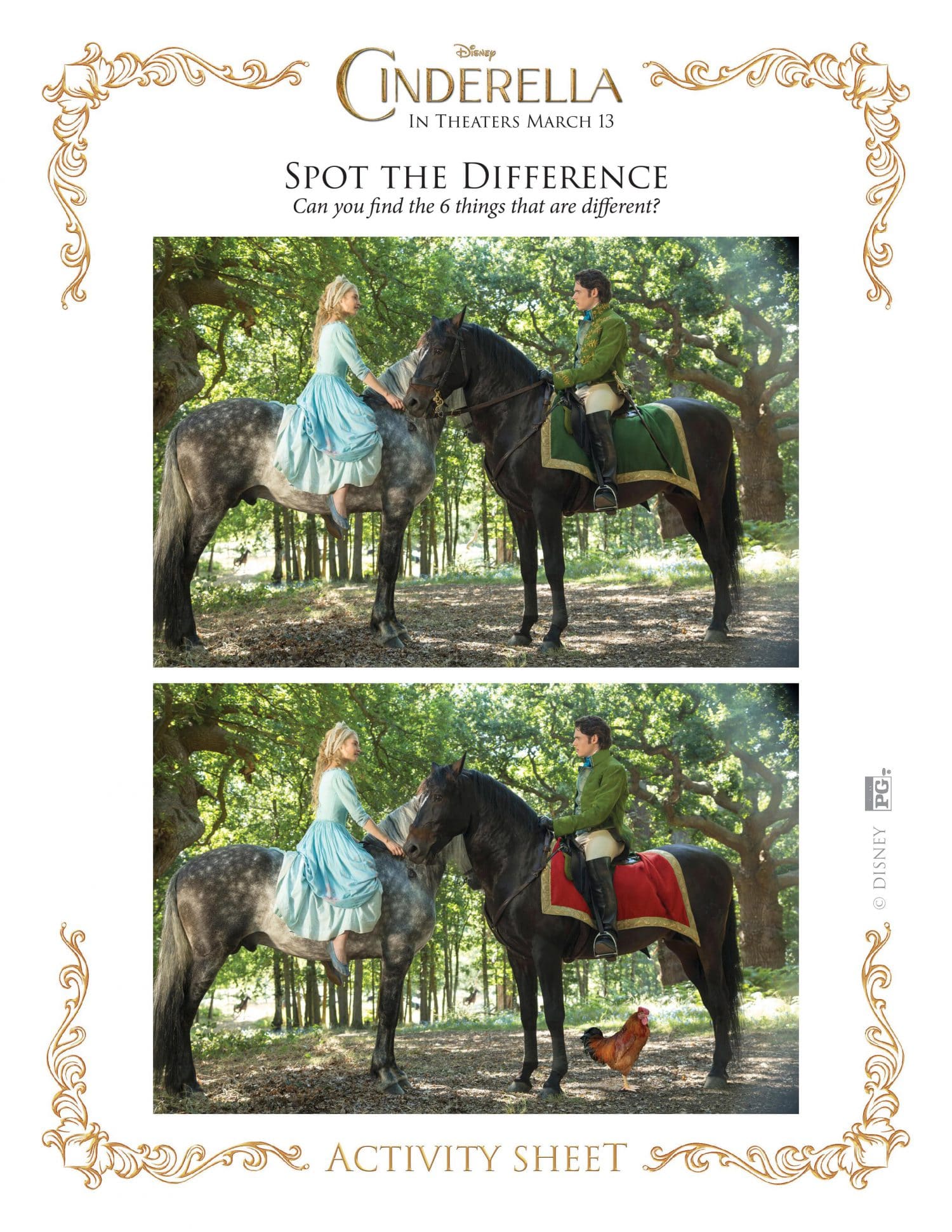 Cinderella spot the difference