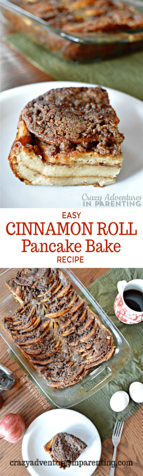 Cinnamon Roll Pancake Bake Crazy Adventures in Parenting