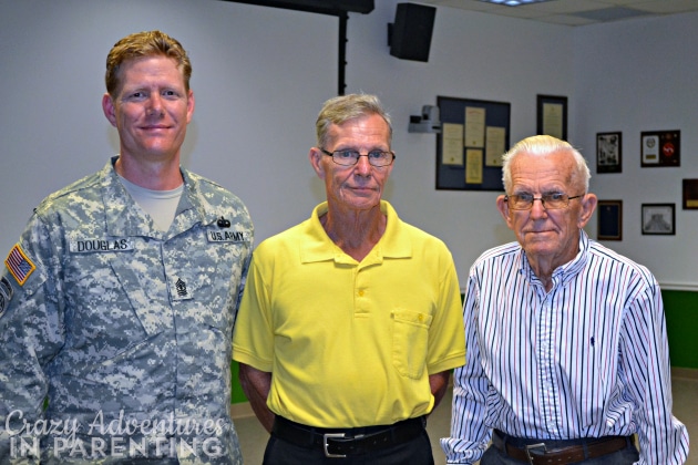 three generations of Army men for Veterans Day
