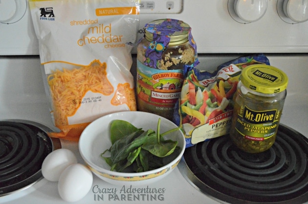 Spicy Pepper Omelet ingredients