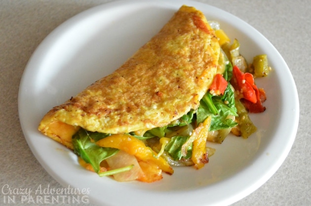 Spicy Pepper Omelet ready to eat