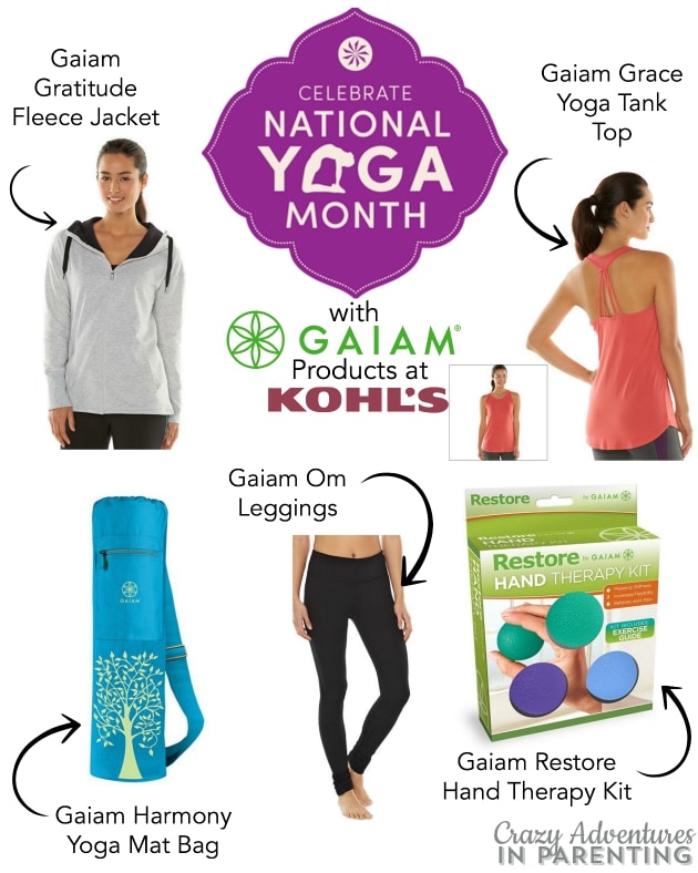 Celebrate National Yoga Month with Gaiam Products at Kohl's