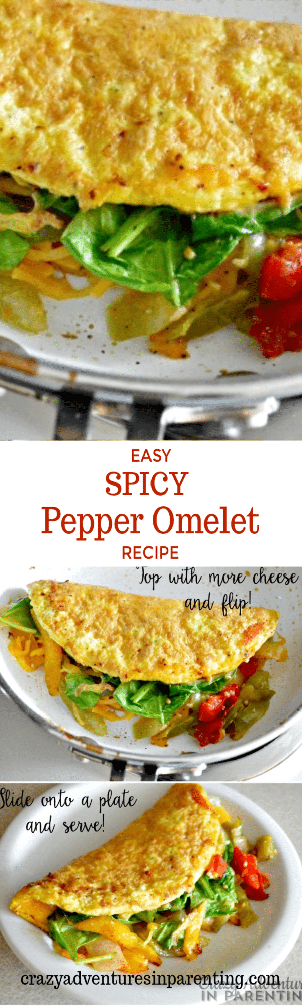 Easy Spicy Pepper Omelet Recipe