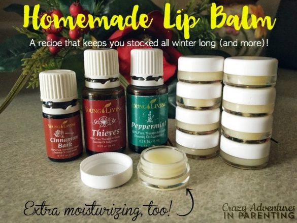 Homemade Lip Balm Recipe | Crazy Adventures in Parenting