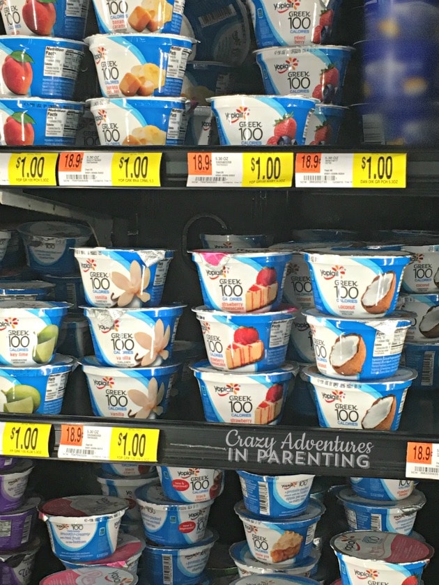 Yoplait Greek 100 yogurt found at Walmart